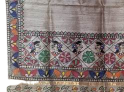 Mithila Madhubani Hand Printing Stole