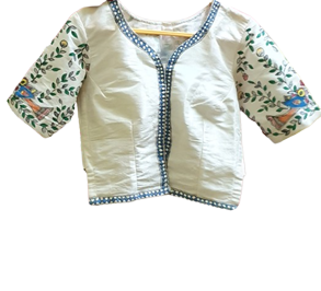 Mithila Madhubani Hand Painting Ladies Blouse