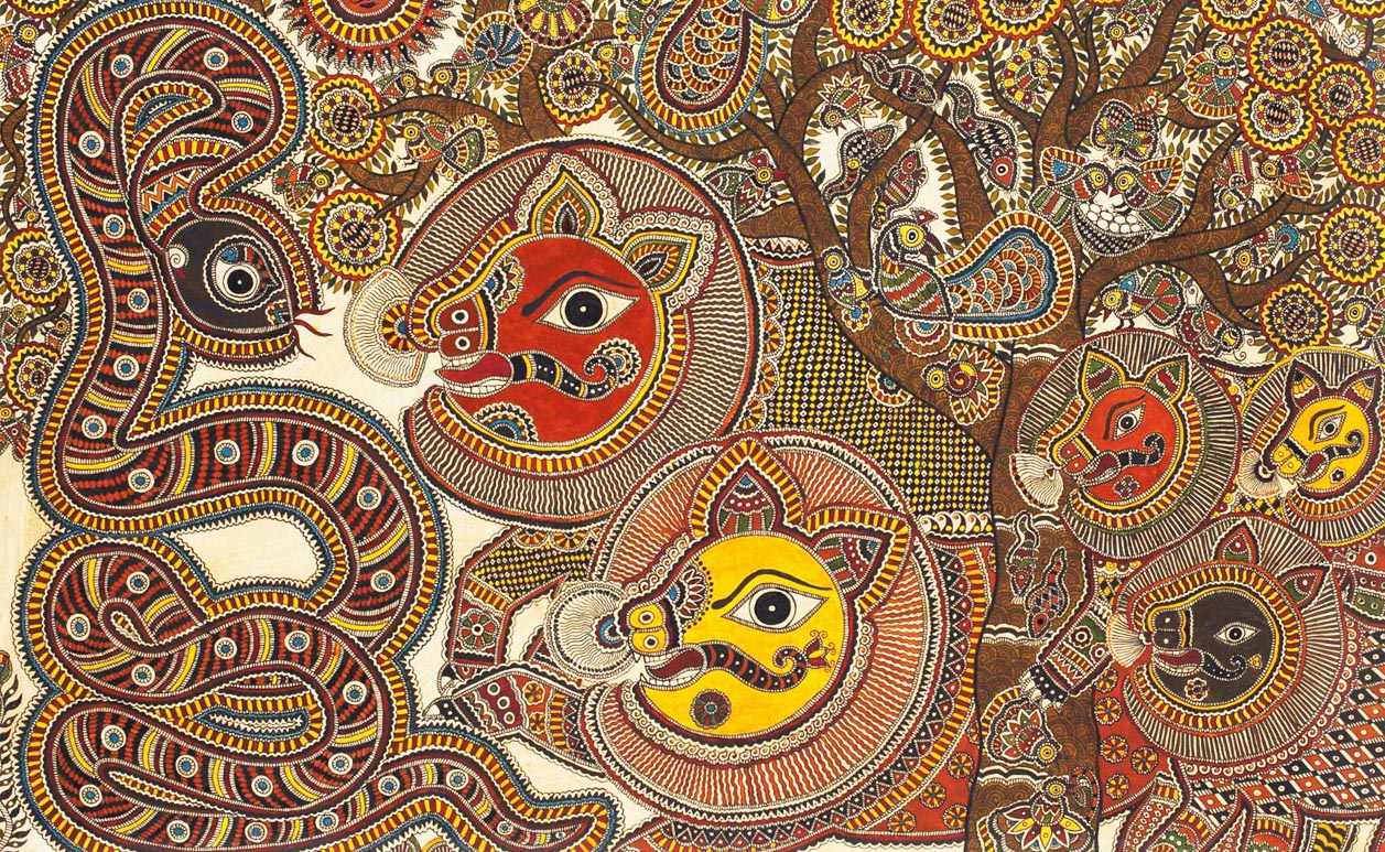 Embracing Elegance: The Mesmerizing Beauty of Madhubani and Mithila Painting in Traditional Attire